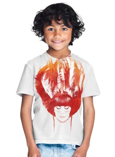  Burning Forest para Camiseta de los niños