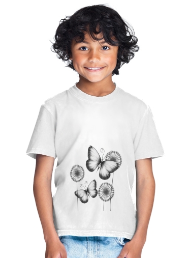  Butterflies Dandelion para Camiseta de los niños