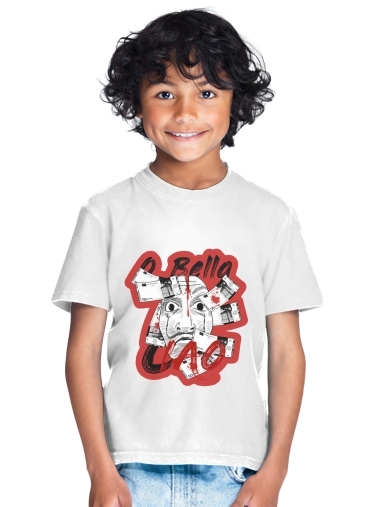  Casa De Papel Bella Ciao Art para Camiseta de los niños