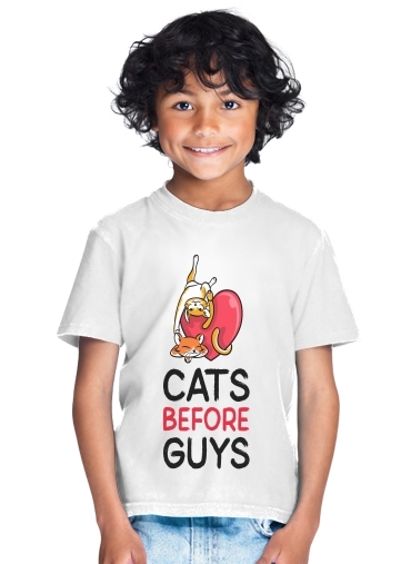  Cats before guy para Camiseta de los niños
