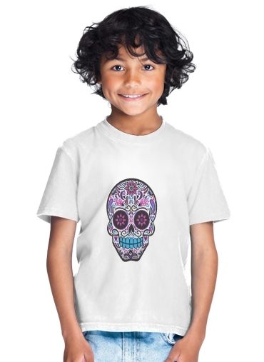  Calavera Dias de los muertos para Camiseta de los niños