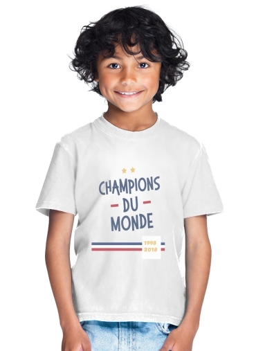  Champion du monde 2018 Supporter France para Camiseta de los niños