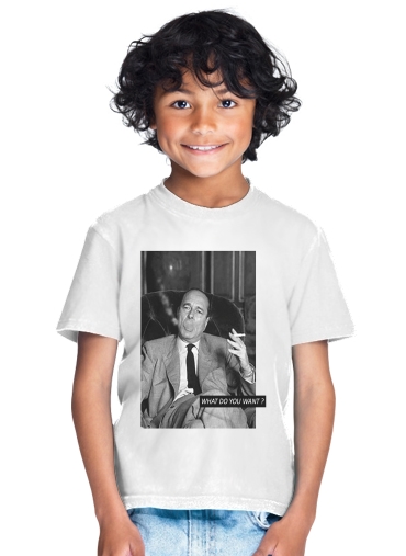  Chirac Smoking What do you want para Camiseta de los niños