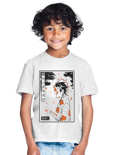  Demon Slayer Kamado Tanjiro para Camiseta de los niños