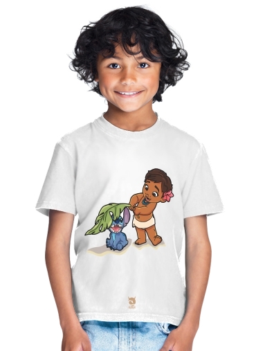  Disney Hangover Moana and Stich para Camiseta de los niños