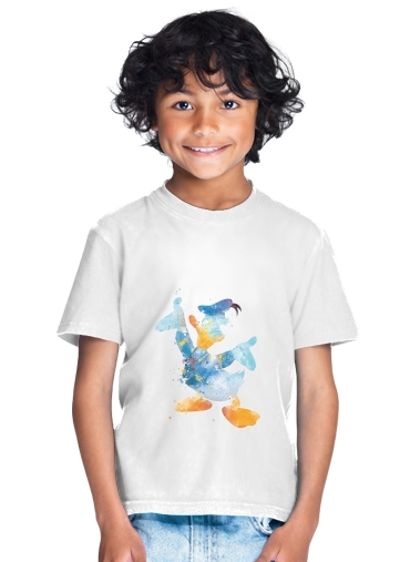  Donald Duck Watercolor Art para Camiseta de los niños