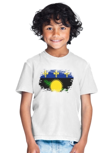  Drapeau de la guadeloupe para Camiseta de los niños