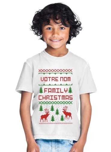  Esprit de Noel avec nom personnalisable para Camiseta de los niños