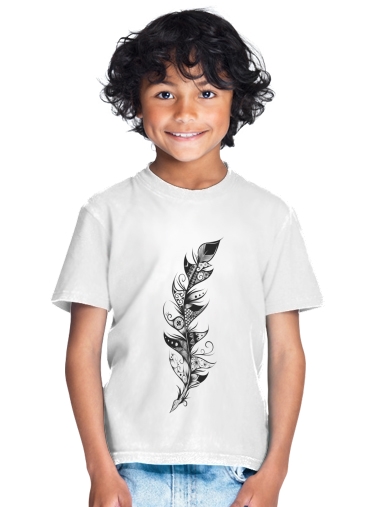  Feather para Camiseta de los niños