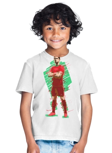  Football Legends: Cristiano Ronaldo - Portugal para Camiseta de los niños
