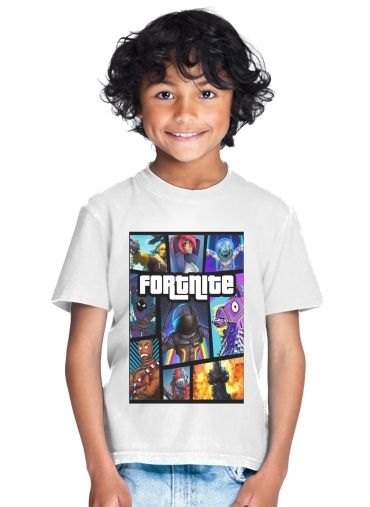  Fortnite - Battle Royale Art Feat GTA para Camiseta de los niños