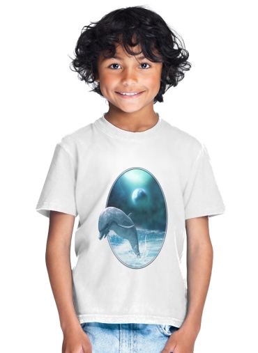  Freedom Of Dolphins para Camiseta de los niños