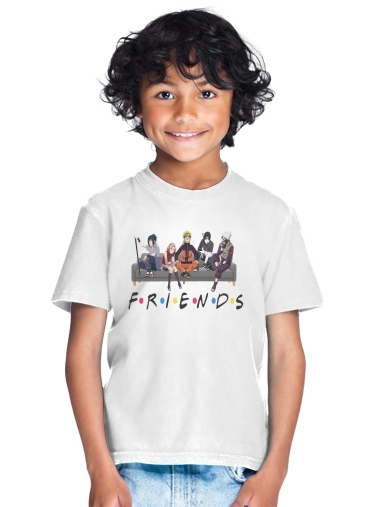  Friends parodie Naruto manga para Camiseta de los niños