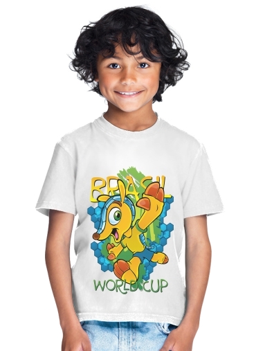  Fuleco Brasil 2014 World Cup 01 para Camiseta de los niños