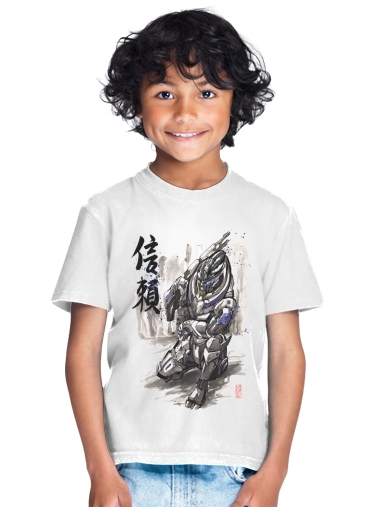  Garrus Vakarian Mass Effect Art para Camiseta de los niños