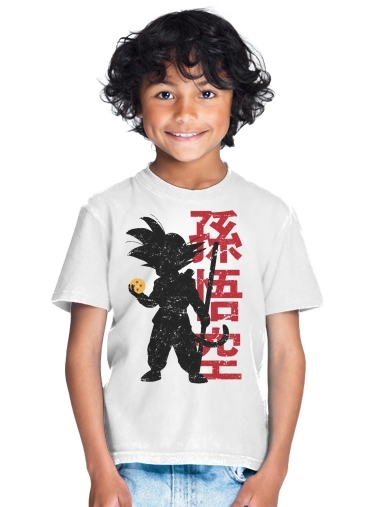  Goku silouette para Camiseta de los niños