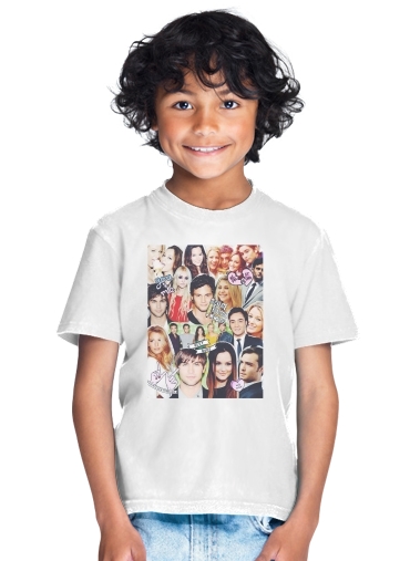  Gossip Girl Fan Collage para Camiseta de los niños