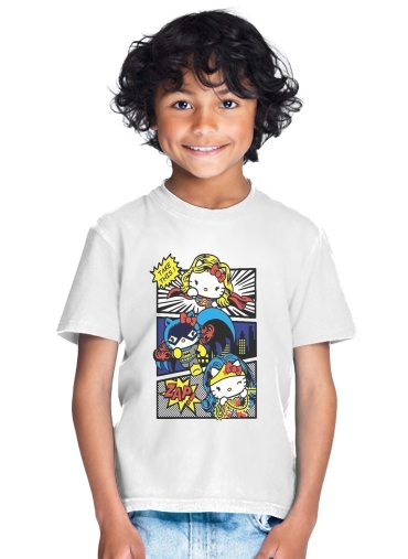  Hello Kitty X Heroes para Camiseta de los niños