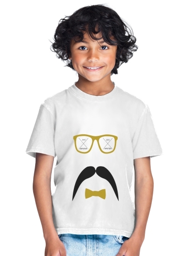  Hipster Face 2 para Camiseta de los niños
