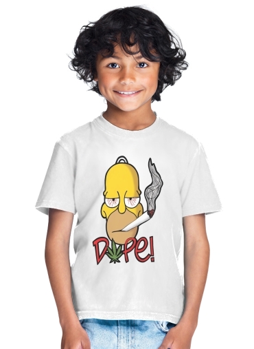  Homer Dope Weed Smoking Cannabis para Camiseta de los niños