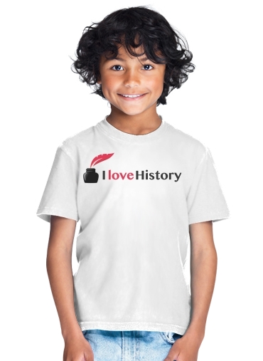  I love History para Camiseta de los niños