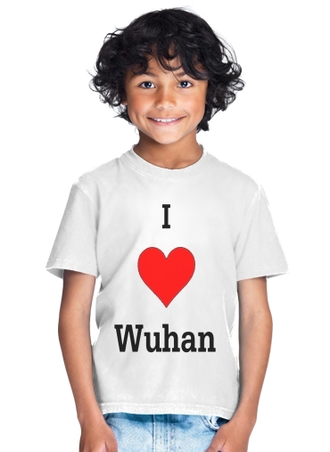  I love Wuhan Coronavirus para Camiseta de los niños