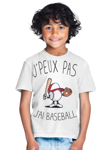  Je peux pas j'ai Baseball para Camiseta de los niños