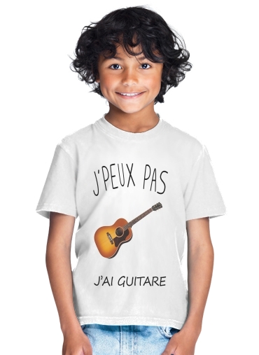  Je peux pas jai guitare para Camiseta de los niños