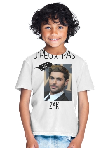  Je peux pas jai ZAK Efron para Camiseta de los niños
