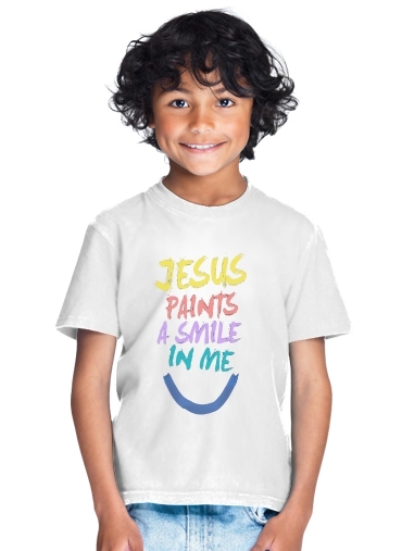  Jesus paints a smile in me Bible para Camiseta de los niños