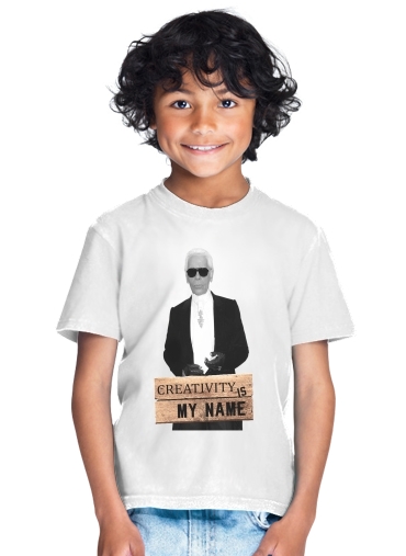  Karl Lagerfeld Creativity is my name para Camiseta de los niños