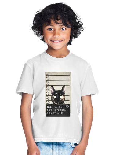  Kitty Mugshot para Camiseta de los niños