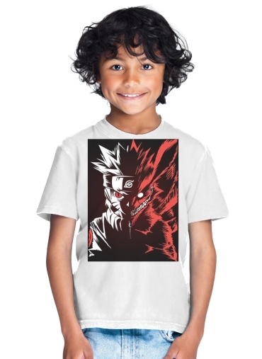  Kyubi x Naruto Angry para Camiseta de los niños