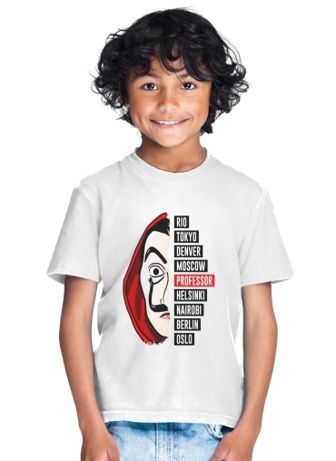  La casa de papel Dali para Camiseta de los niños
