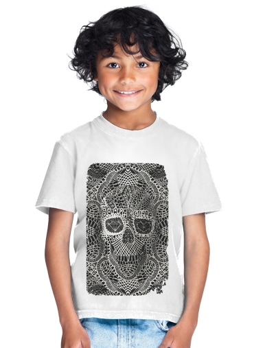  Lace Skull para Camiseta de los niños