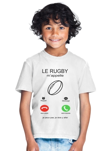  Le rugby mappelle para Camiseta de los niños