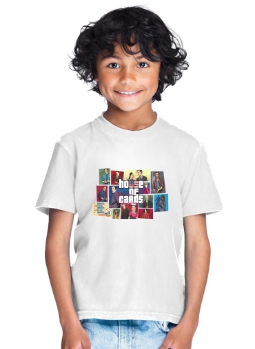  Mashup GTA and House of Cards para Camiseta de los niños