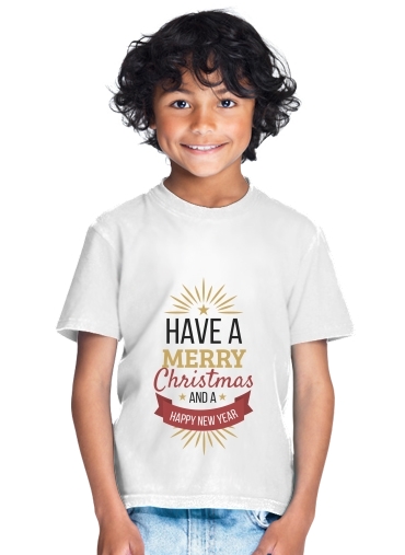  Merry Christmas and happy new year para Camiseta de los niños