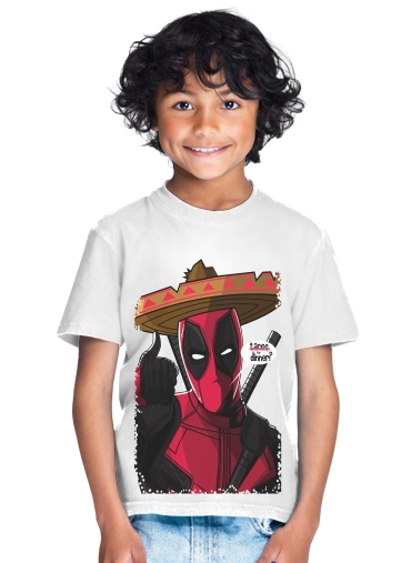  Mexican Deadpool para Camiseta de los niños