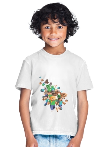  Minecraft Creeper Forest para Camiseta de los niños