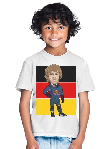  MiniRacers: Sebastian Vettel - Red Bull Racing Team para Camiseta de los niños