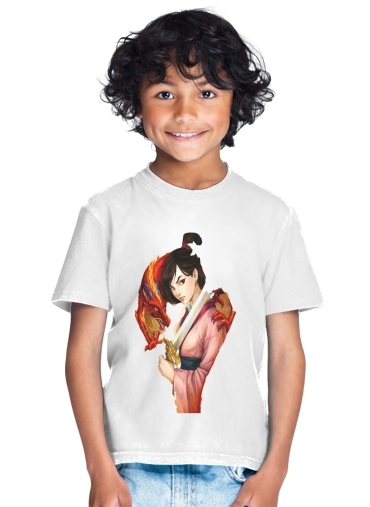  Mulan Warrior Princess para Camiseta de los niños