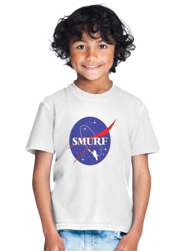  Nasa Joke Smurf para Camiseta de los niños
