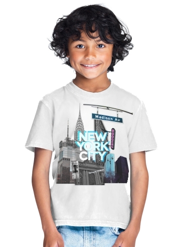  New York City II [blue] para Camiseta de los niños