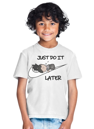  Nike Parody Just do it Later X Shikamaru para Camiseta de los niños