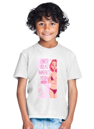  October breast cancer awareness month para Camiseta de los niños