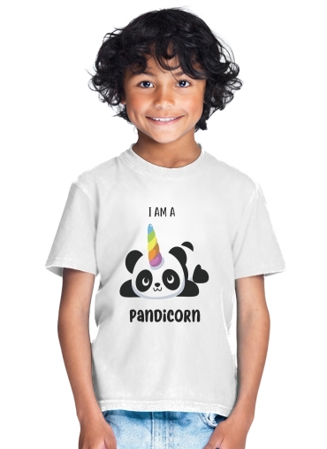  Panda x Licorne Means Pandicorn para Camiseta de los niños