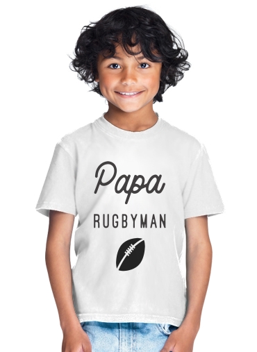  Papa Rugbyman para Camiseta de los niños