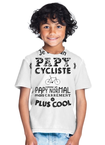  Papy cycliste para Camiseta de los niños