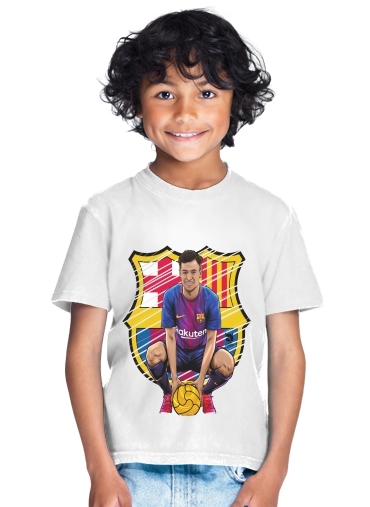  Philippe Brazilian Blaugrana para Camiseta de los niños